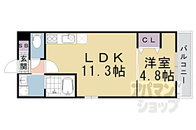 カーサ・フェリーチェ桂 401 ｜ 京都府京都市西京区桂上野東町（賃貸マンション1LDK・4階・36.00㎡） その2