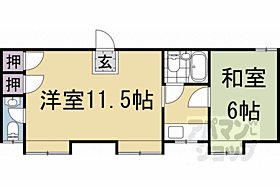 レジデンス西小路 204 ｜ 京都府京都市西京区大枝沓掛町（賃貸アパート1DK・2階・23.04㎡） その2