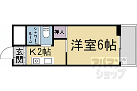 京都府京都市右京区太秦御所ノ内町（賃貸マンション1K・4階・18.00㎡） その2