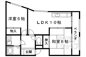 京都府京都市右京区嵯峨野芝野町（賃貸マンション2LDK・3階・53.58㎡） その2