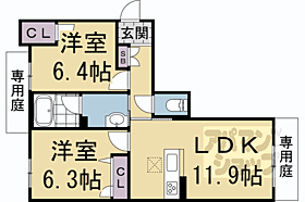 京都府京都市南区久世築山町（賃貸マンション2LDK・1階・56.97㎡） その2