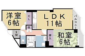 サンフローラ 402 ｜ 京都府長岡京市久貝1丁目（賃貸マンション2LDK・4階・56.67㎡） その2