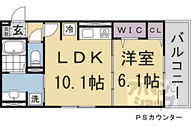 京都府京都市右京区西京極殿田町（賃貸アパート1LDK・2階・39.77㎡） その2