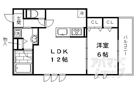 京都府京都市右京区梅津北川町（賃貸アパート1LDK・3階・45.27㎡） その2