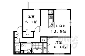 京都府京都市伏見区羽束師志水町（賃貸アパート2LDK・2階・58.81㎡） その2