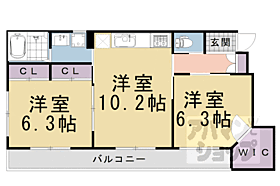 京都府京都市西京区松室中溝町（賃貸マンション2LDK・2階・54.65㎡） その2