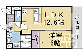 京都府京都市右京区西京極南大入町（賃貸マンション1LDK・3階・45.18㎡） その2