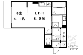 京都府京都市右京区嵯峨蜻蛉尻町（賃貸アパート1LDK・2階・36.03㎡） その2