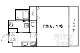 京都府京都市右京区西京極中町（賃貸マンション1K・5階・27.46㎡） その2