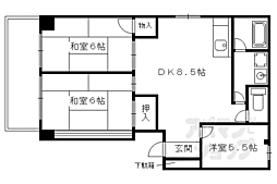 浄徳ハイツ 1階3DKの間取り