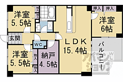 サンシティ桂坂参番館 3SLDKの間取図画像