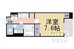 JR東海道・山陽本線 桂川駅 徒歩12分の賃貸マンション 4階1Kの間取り