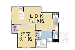 ＳｈａＭａｉｓｏｎ　ＭＯＮＴＡＧＥ 1階1LDKの間取り