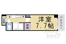 ヴィラ99 1Kの間取図画像