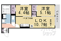 D-roomエスポワール 2LDKの間取図画像