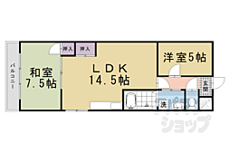 エクセル山崎 2LDKの間取図画像