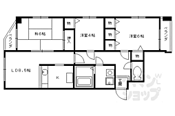ジャルダンデ嵐山 3LDKの間取図画像