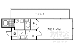 ウエストリュエル 1Kの間取図画像