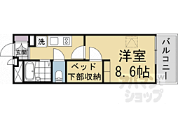 レオパレスシュテルン 1Kの間取図画像