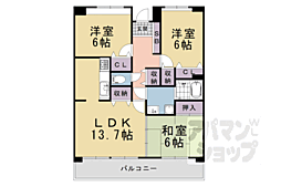 アルカディア21 3LDKの間取図画像