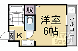 サンプラザナカノ 1Kの間取図画像