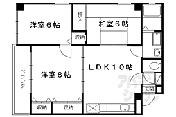 ラビリントカワシマ 3LDKの間取図画像