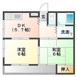 ハイツ南 2階/201