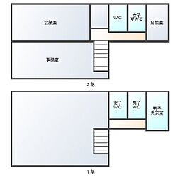 高茶屋貸事務所 2階/1
