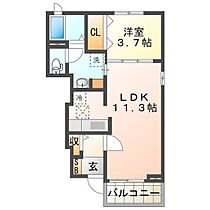 ファールラートII 103 ｜ 三重県津市栗真町屋町（賃貸アパート1LDK・1階・37.13㎡） その2