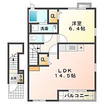 メゾン　シーサイド 203 ｜ 三重県津市河芸町上野（賃貸アパート1LDK・2階・50.31㎡） その2