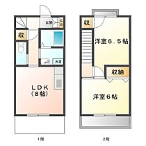 ロビンスII C ｜ 三重県津市白塚町（賃貸テラスハウス2LDK・2階・52.90㎡） その2