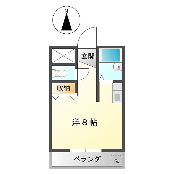 ファーストステージ町屋 405｜三重県津市栗真町屋町(賃貸マンション1K・4階・20.00㎡)の写真 その2