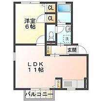 サウスアベニュー・エヌ　F棟 203 ｜ 三重県津市垂水（賃貸アパート1LDK・2階・43.01㎡） その2