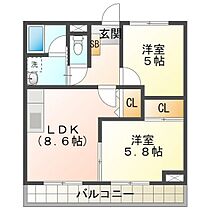 シャトーカワイ 101 ｜ 三重県津市丸之内養正町（賃貸マンション2LDK・1階・46.90㎡） その2