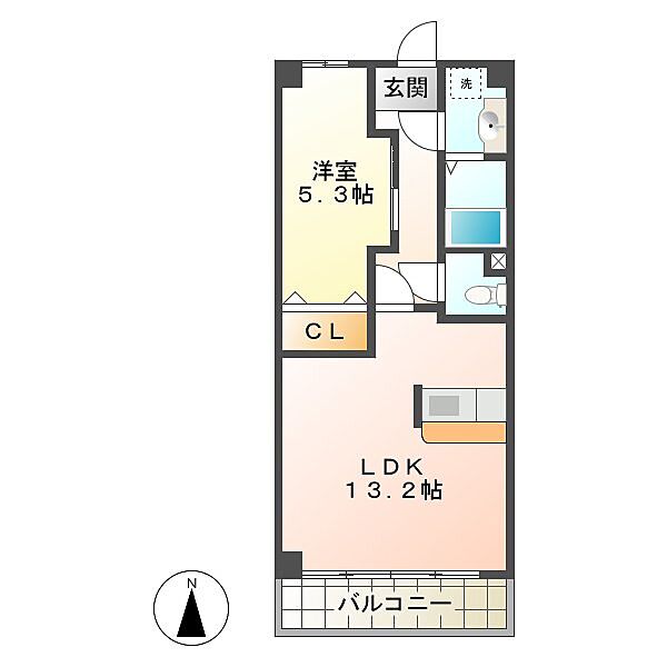 アーバンヒルズ城山 501｜三重県津市城山3丁目(賃貸マンション1LDK・5階・40.84㎡)の写真 その2