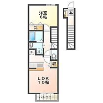 フラワー　スペース 203 ｜ 三重県津市河芸町東千里（賃貸アパート1LDK・2階・42.37㎡） その2