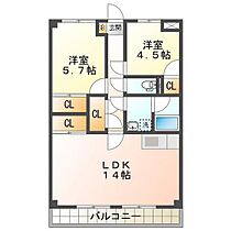 シャルムマスダIII 2D ｜ 三重県津市久居北口町（賃貸マンション2LDK・2階・56.70㎡） その2