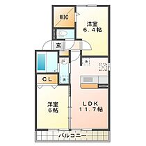 ドルチェ大園 101 ｜ 三重県津市大園町（賃貸アパート2LDK・1階・55.00㎡） その2