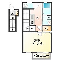 ベルフォーレ新町 2D ｜ 三重県津市川添町（賃貸アパート1K・2階・35.42㎡） その2