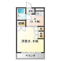 ガーデンビュー 201 ｜ 三重県津市一身田平野（賃貸マンション1K・2階・27.40㎡） その2