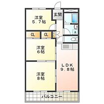 エクスクリエ桜橋 102 ｜ 三重県津市桜橋3丁目（賃貸マンション3LDK・1階・63.70㎡） その2