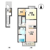 エスパティオン 202 ｜ 三重県津市栗真町屋町（賃貸アパート1LDK・2階・42.53㎡） その2