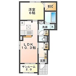 間取図画像 1LDK