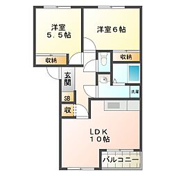 グリンビバーチェ 2階