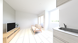 （仮称）南新町新築アパート 102 1階1LDKのリビング/ダイニング