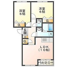 間取図画像 2LDK