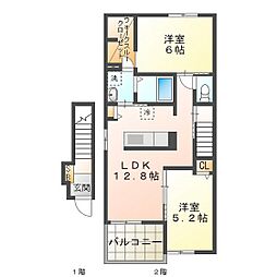 ゴールドオルカノース 2階