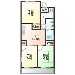 M&I 3DKの間取図画像