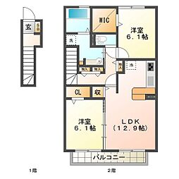 セジュールＳＲＡ 2階