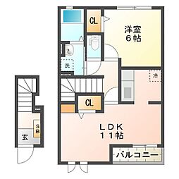 サニーパティオ 2階/202